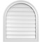 Ekena Millwork Round Top Surface Mount PVC Gable Vent: Functional, w/ 2"W x 1-1/2"P Brickmould Frame, 24"W x 28"H GVPRT24X2802SF - alternate 1